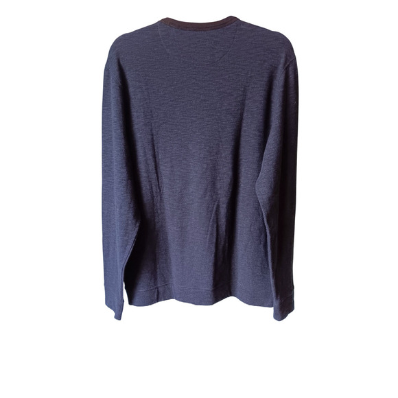 Vince Men's Crewneck Sweater Heathered Blue Size Medium - Picture 3 of 4